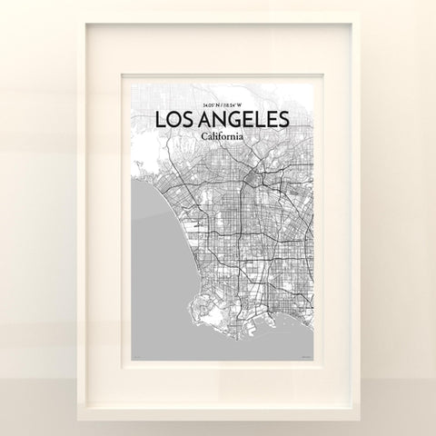 Los Angeles City Map Poster – Detailed Art Print of Los Angeles, California for Home Decor, Office Decor, Travel Art, and Unique Gifts