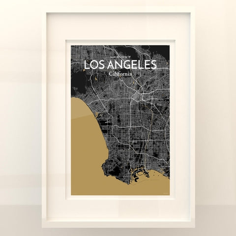 Los Angeles City Map Poster – Detailed Art Print of Los Angeles, California for Home Decor, Office Decor, Travel Art, and Unique Gifts