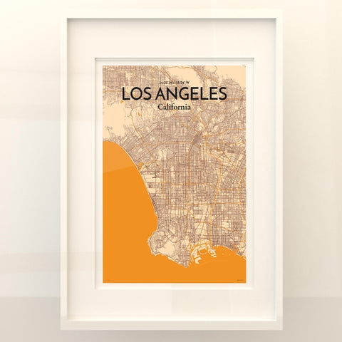 Los Angeles City Map Poster – Detailed Art Print of Los Angeles, California for Home Decor, Office Decor, Travel Art, and Unique Gifts