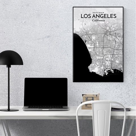 Los Angeles City Map Poster – Detailed Art Print of Los Angeles, California for Home Decor, Office Decor, Travel Art, and Unique Gifts