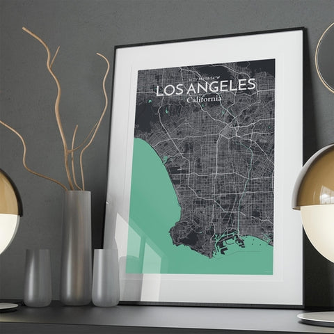 Los Angeles City Map Poster – Detailed Art Print of Los Angeles, California for Home Decor, Office Decor, Travel Art, and Unique Gifts