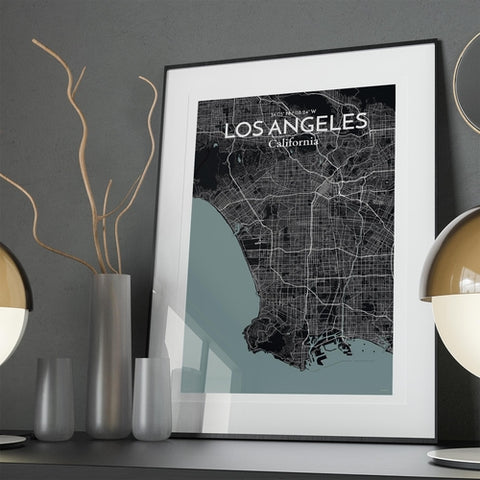 Los Angeles City Map Poster – Detailed Art Print of Los Angeles, California for Home Decor, Office Decor, Travel Art, and Unique Gifts