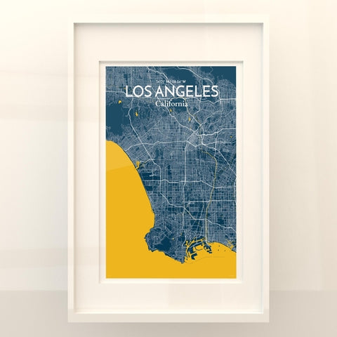 Los Angeles City Map Poster – Detailed Art Print of Los Angeles, California for Home Decor, Office Decor, Travel Art, and Unique Gifts