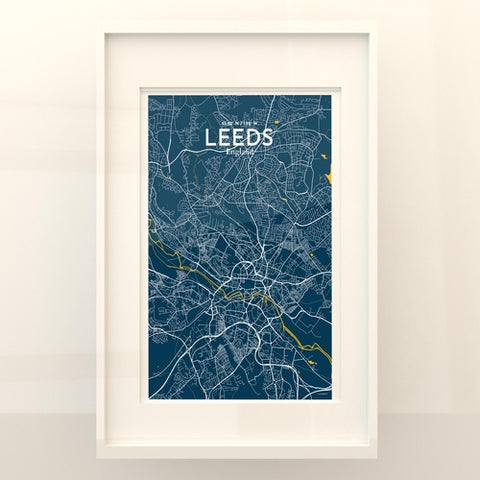 Leeds City Map Poster – Detailed Art Print of Leeds, England City Map Art for Home Decor, Office Decor, and Unique Gifts