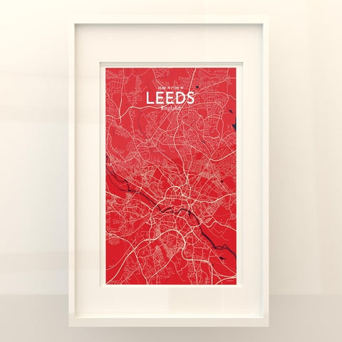 Leeds City Map Poster – Detailed Art Print of Leeds, England City Map Art for Home Decor, Office Decor, and Unique Gifts