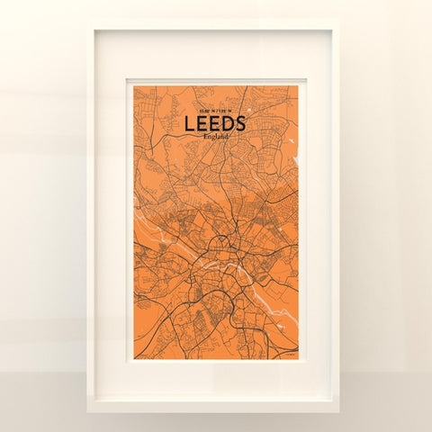 Leeds City Map Poster – Detailed Art Print of Leeds, England City Map Art for Home Decor, Office Decor, and Unique Gifts