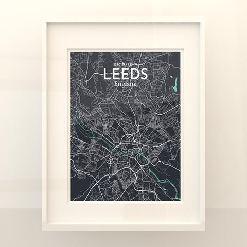 Leeds City Map Poster – Detailed Art Print of Leeds, England City Map Art for Home Decor, Office Decor, and Unique Gifts