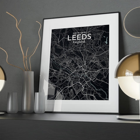 Leeds City Map Poster – Detailed Art Print of Leeds, England City Map Art for Home Decor, Office Decor, and Unique Gifts