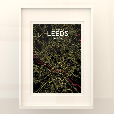 Leeds City Map Poster – Detailed Art Print of Leeds, England City Map Art for Home Decor, Office Decor, and Unique Gifts