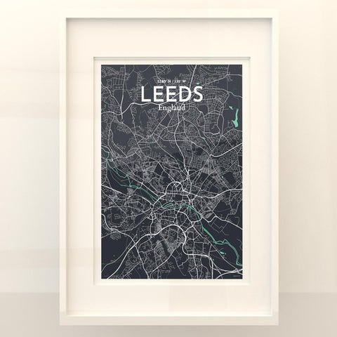 Leeds City Map Poster – Detailed Art Print of Leeds, England City Map Art for Home Decor, Office Decor, and Unique Gifts