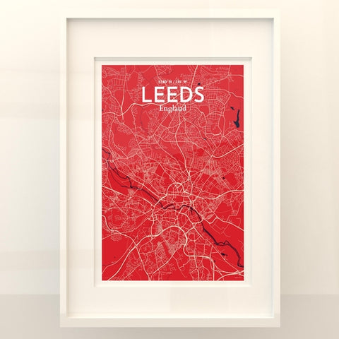 Leeds City Map Poster – Detailed Art Print of Leeds, England City Map Art for Home Decor, Office Decor, and Unique Gifts