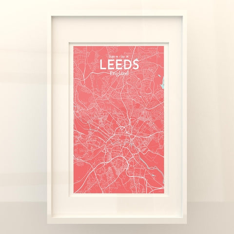 Leeds City Map Poster – Detailed Art Print of Leeds, England City Map Art for Home Decor, Office Decor, and Unique Gifts