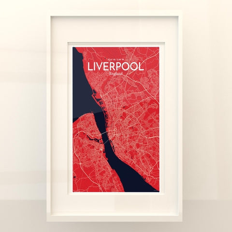 Liverpool City Map Poster – Detailed Art Print of Liverpool, England for Home Decor, Office Decor, Travel Art, and Unique Gifts