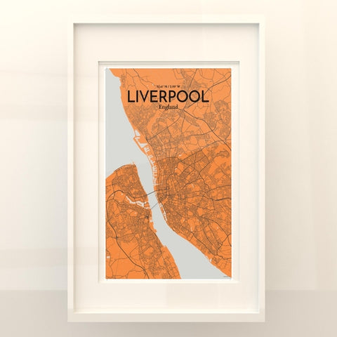 Liverpool City Map Poster – Detailed Art Print of Liverpool, England for Home Decor, Office Decor, Travel Art, and Unique Gifts