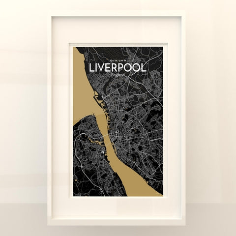 Liverpool City Map Poster – Detailed Art Print of Liverpool, England for Home Decor, Office Decor, Travel Art, and Unique Gifts