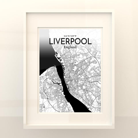 Liverpool City Map Poster – Detailed Art Print of Liverpool, England for Home Decor, Office Decor, Travel Art, and Unique Gifts