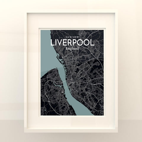 Liverpool City Map Poster – Detailed Art Print of Liverpool, England for Home Decor, Office Decor, Travel Art, and Unique Gifts