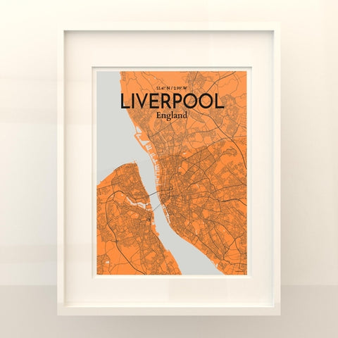 Liverpool City Map Poster – Detailed Art Print of Liverpool, England for Home Decor, Office Decor, Travel Art, and Unique Gifts