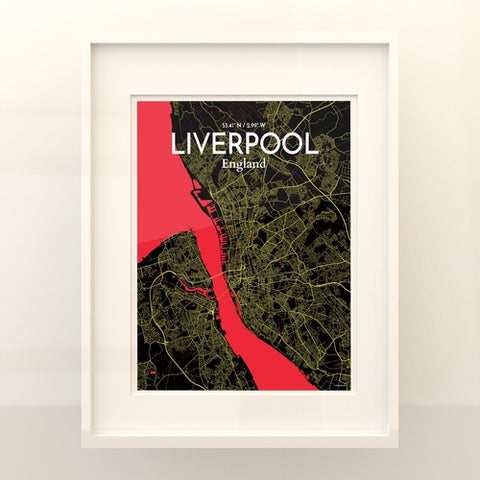 Liverpool City Map Poster – Detailed Art Print of Liverpool, England for Home Decor, Office Decor, Travel Art, and Unique Gifts