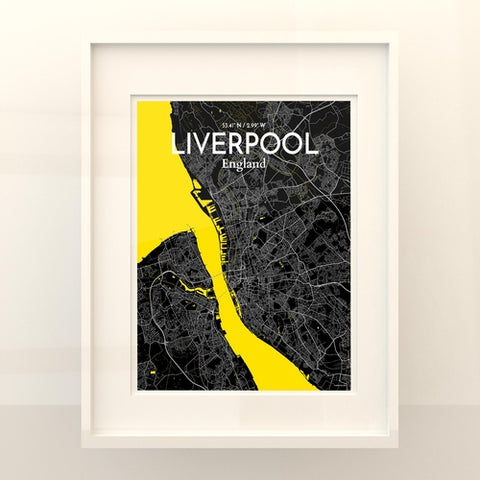 Liverpool City Map Poster – Detailed Art Print of Liverpool, England for Home Decor, Office Decor, Travel Art, and Unique Gifts