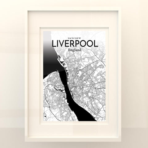 Liverpool City Map Poster – Detailed Art Print of Liverpool, England for Home Decor, Office Decor, Travel Art, and Unique Gifts