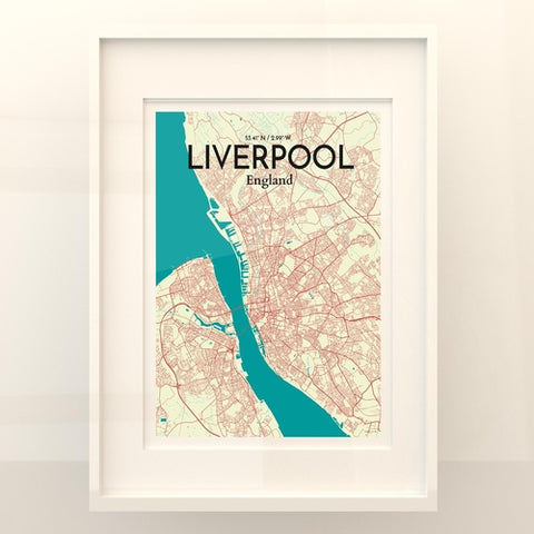 Liverpool City Map Poster – Detailed Art Print of Liverpool, England for Home Decor, Office Decor, Travel Art, and Unique Gifts