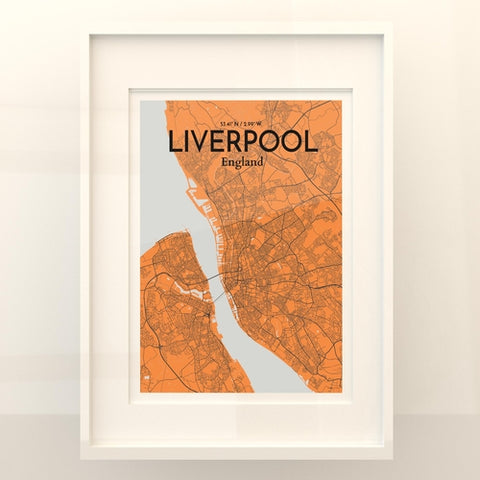 Liverpool City Map Poster – Detailed Art Print of Liverpool, England for Home Decor, Office Decor, Travel Art, and Unique Gifts