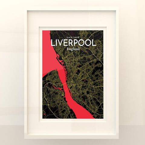 Liverpool City Map Poster – Detailed Art Print of Liverpool, England for Home Decor, Office Decor, Travel Art, and Unique Gifts