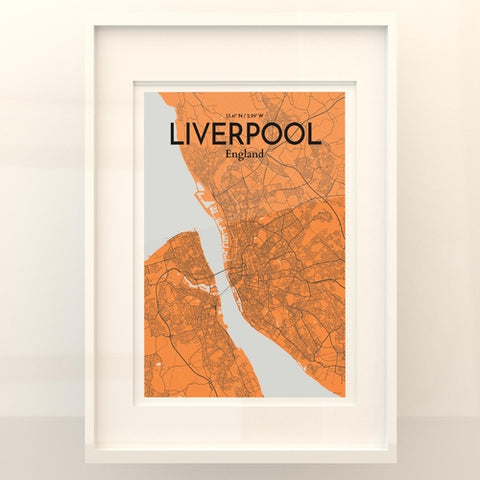 Liverpool City Map Poster – Detailed Art Print of Liverpool, England for Home Decor, Office Decor, Travel Art, and Unique Gifts