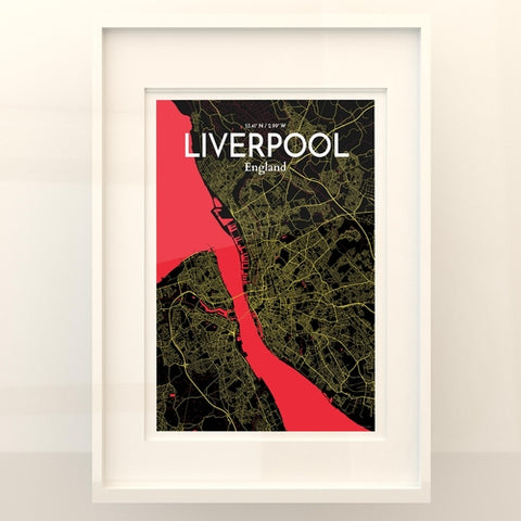 Liverpool City Map Poster – Detailed Art Print of Liverpool, England for Home Decor, Office Decor, Travel Art, and Unique Gifts