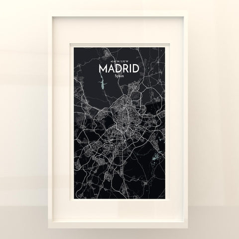 Madrid Spain Map Poster – Detailed Art Print of Madrid, Spain for Home Decor, Office Decor, Travel Art, and Unique Gifts