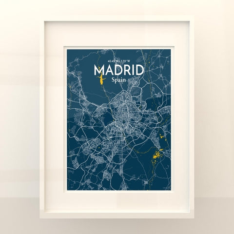 Madrid Spain Map Poster – Detailed Art Print of Madrid, Spain for Home Decor, Office Decor, Travel Art, and Unique Gifts