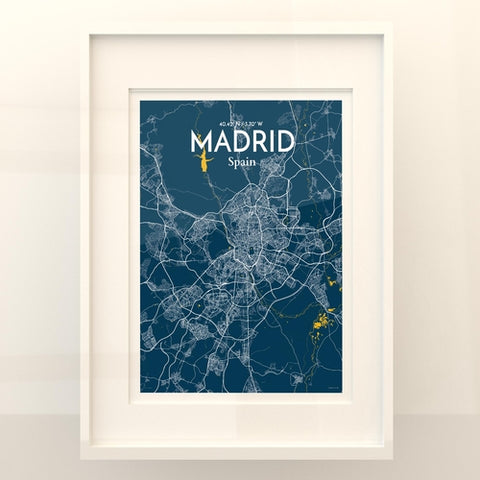 Madrid Spain Map Poster – Detailed Art Print of Madrid, Spain for Home Decor, Office Decor, Travel Art, and Unique Gifts