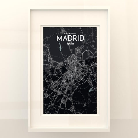 Madrid Spain Map Poster – Detailed Art Print of Madrid, Spain for Home Decor, Office Decor, Travel Art, and Unique Gifts