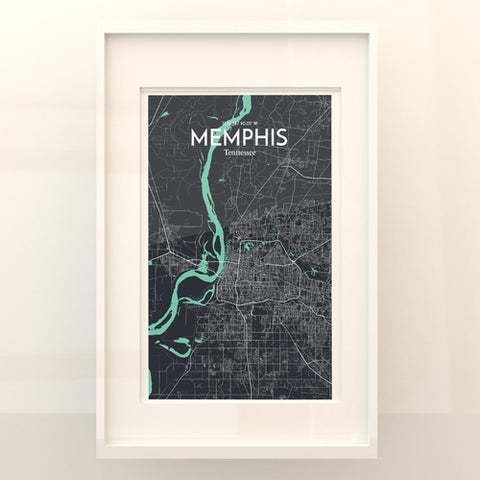 Memphis TN Map Poster – Detailed Art Print of Memphis, Tennessee City Map Art for Home Decor, Office Decor, and Unique Gifts