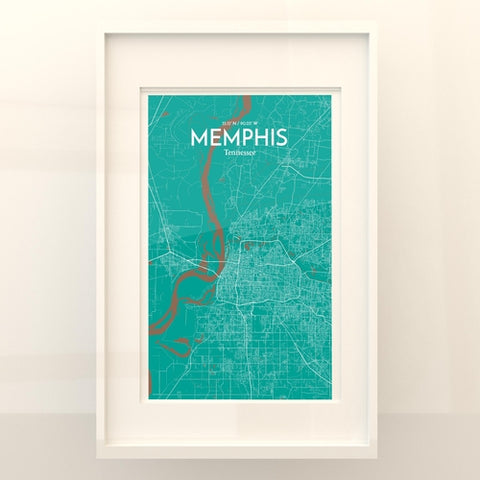 Memphis TN Map Poster – Detailed Art Print of Memphis, Tennessee City Map Art for Home Decor, Office Decor, and Unique Gifts