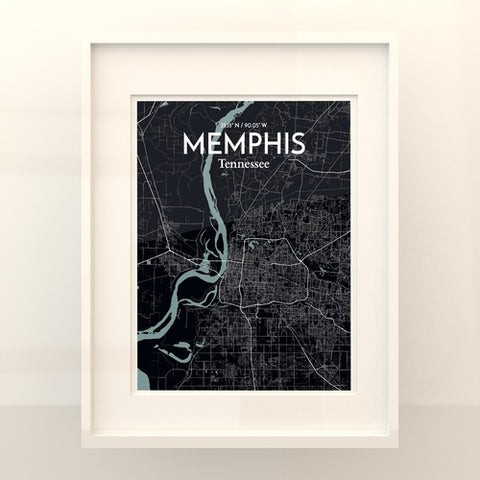 Memphis TN Map Poster – Detailed Art Print of Memphis, Tennessee City Map Art for Home Decor, Office Decor, and Unique Gifts