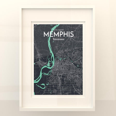 Memphis TN Map Poster – Detailed Art Print of Memphis, Tennessee City Map Art for Home Decor, Office Decor, and Unique Gifts