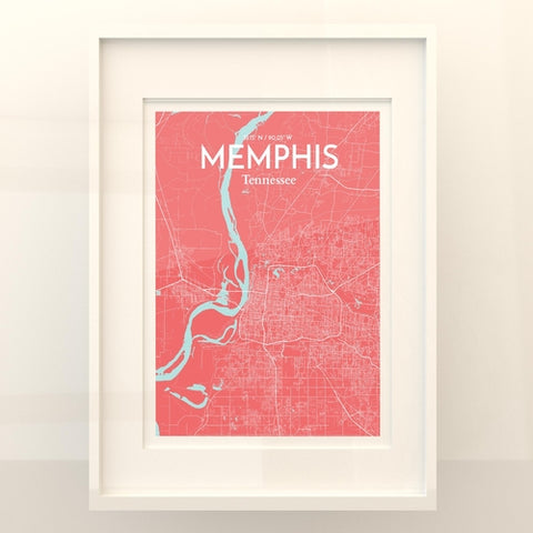 Memphis TN Map Poster – Detailed Art Print of Memphis, Tennessee City Map Art for Home Decor, Office Decor, and Unique Gifts