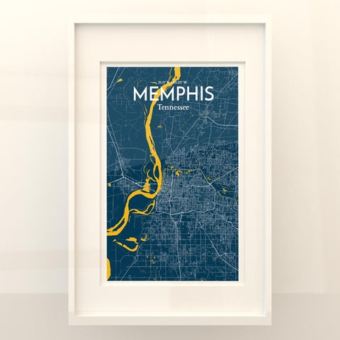 Memphis TN Map Poster – Detailed Art Print of Memphis, Tennessee City Map Art for Home Decor, Office Decor, and Unique Gifts