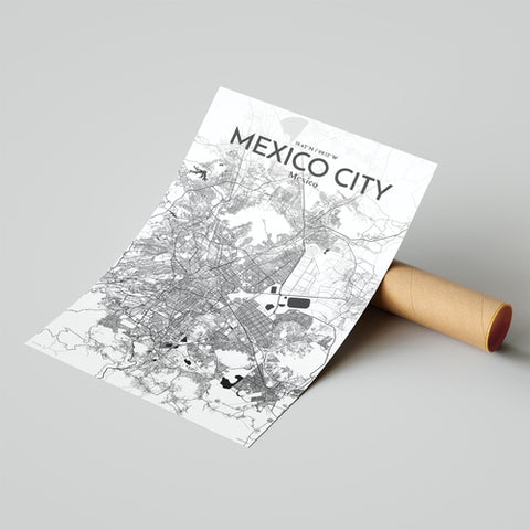 Mexico City Map Poster – Detailed Art Print of CDMX, Mexico City Map Art for Home Decor, Office Decor, and Unique Gifts