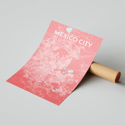 Mexico City Map Poster – Detailed Art Print of CDMX, Mexico City Map Art for Home Decor, Office Decor, and Unique Gifts