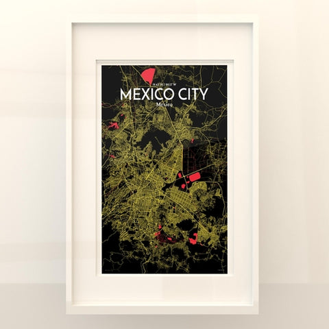 Mexico City Map Poster – Detailed Art Print of CDMX, Mexico City Map Art for Home Decor, Office Decor, and Unique Gifts