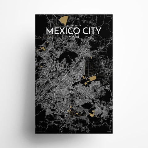 Mexico City Map Poster – Detailed Art Print of CDMX, Mexico City Map Art for Home Decor, Office Decor, and Unique Gifts