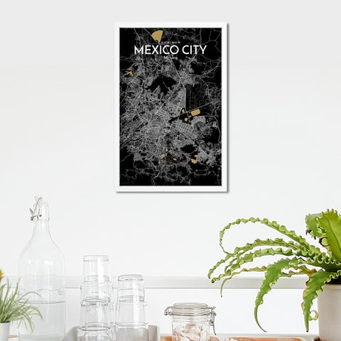 Mexico City Map Poster – Detailed Art Print of CDMX, Mexico City Map Art for Home Decor, Office Decor, and Unique Gifts