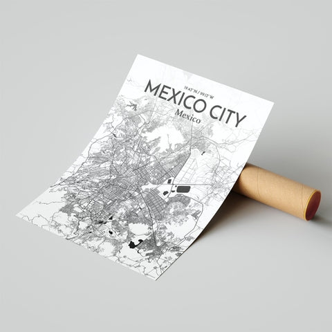 Mexico City Map Poster – Detailed Art Print of CDMX, Mexico City Map Art for Home Decor, Office Decor, and Unique Gifts