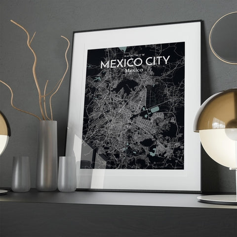 Mexico City Map Poster – Detailed Art Print of CDMX, Mexico City Map Art for Home Decor, Office Decor, and Unique Gifts