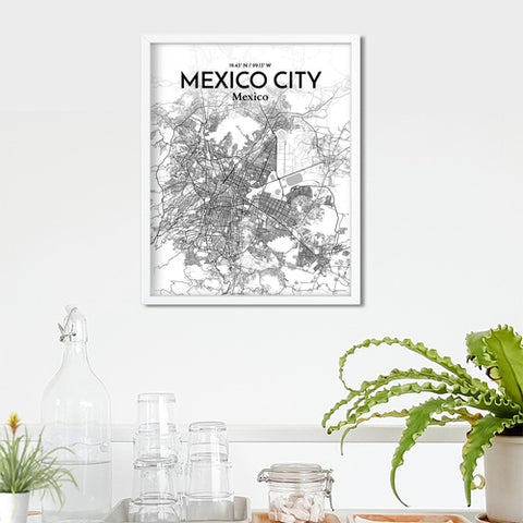 Mexico City Map Poster – Detailed Art Print of CDMX, Mexico City Map Art for Home Decor, Office Decor, and Unique Gifts