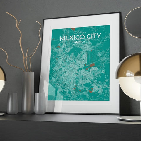 Mexico City Map Poster – Detailed Art Print of CDMX, Mexico City Map Art for Home Decor, Office Decor, and Unique Gifts