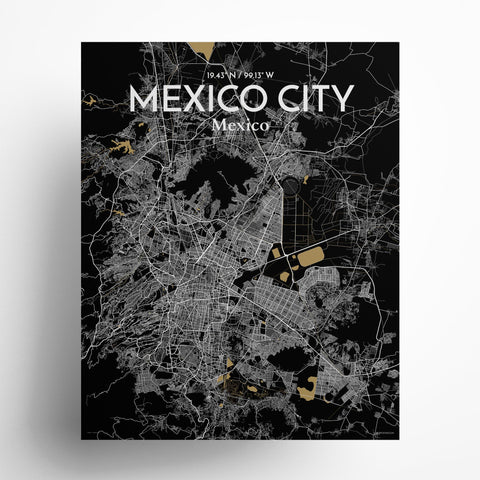 Mexico City Map Poster – Detailed Art Print of CDMX, Mexico City Map Art for Home Decor, Office Decor, and Unique Gifts